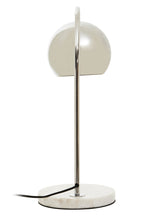 Chrome Finish Table Lamp with White Base