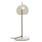 Chrome Finish Table Lamp with White Base