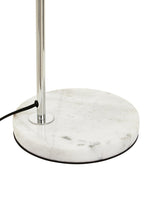 Chrome Finish Table Lamp with White Base