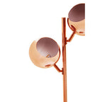 Copper Finish Table Lamp with Two Lights