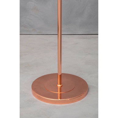 Copper Finish Floor Standing Lamp with Three Lights