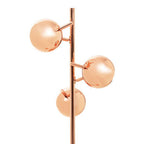 Copper Finish Floor Standing Lamp with Three Lights