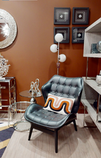 Chrome Finish and White Glass Floor Lamp