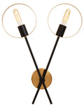 Two Bulb Ring Wall Light