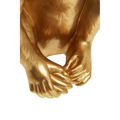 Gold Finish Monkey Lamp