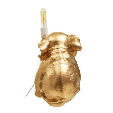 Gold Elephant Figurine Table Lamp