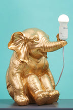 Gold Elephant Figurine Table Lamp