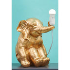 Gold Elephant Figurine Table Lamp
