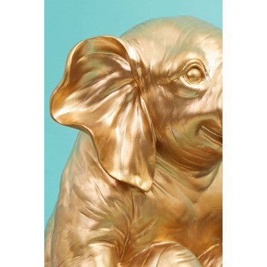 Gold Elephant Figurine Table Lamp