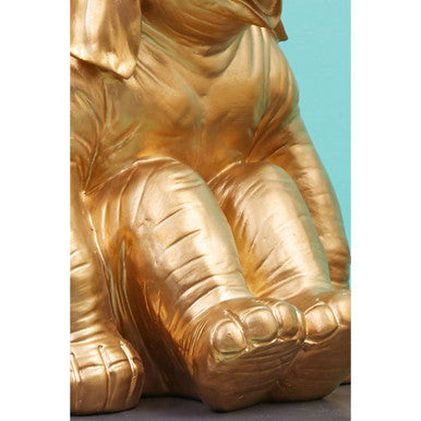 Gold Elephant Figurine Table Lamp