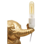 Gold Elephant Figurine Table Lamp