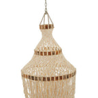 Natural White and Amber Shell Large Pendant Shade