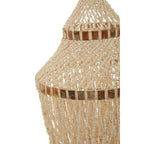 Natural White and Amber Shell Large Pendant Shade