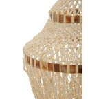 Natural White and Amber Shell Pendant Shade