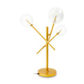 Brass Finish 3-Bulb Table Lamp