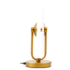 White Marble and Gold Finish Table Lamp