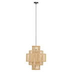 Five-Tier Bamboo Cage Pendant Light