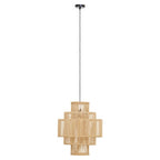 Five-Tier Bamboo Cage Pendant Light