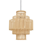 Five-Tier Bamboo Cage Pendant Light