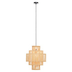 Five-Tier Bamboo Cage Pendant Light