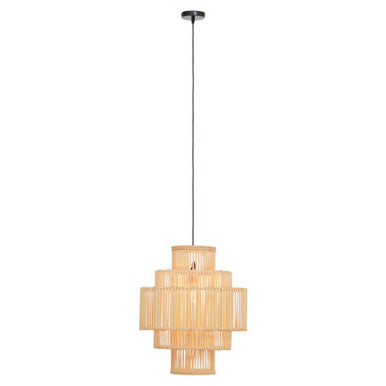 Five-Tier Bamboo Cage Pendant Light