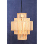 Five-Tier Bamboo Cage Pendant Light