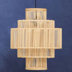 Five-Tier Bamboo Cage Pendant Light