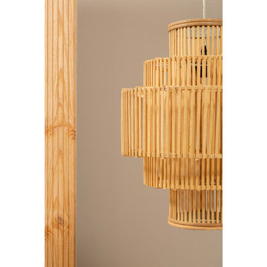 Five-Tier Bamboo Cage Pendant Light