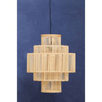 Five-Tier Bamboo Cage Pendant Light