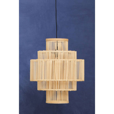 Five-Tier Bamboo Cage Pendant Light