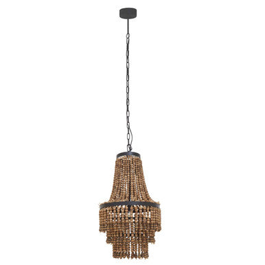 Wooden Beads Large Chandelier