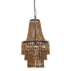 Wooden Beads Large Chandelier