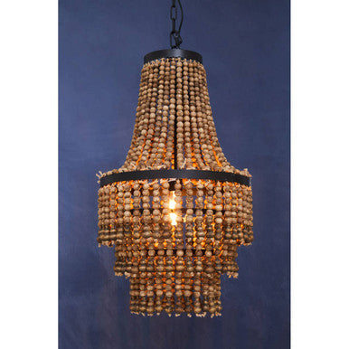 Wooden Beads Large Chandelier