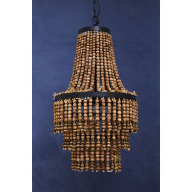 Wooden Beads Large Chandelier