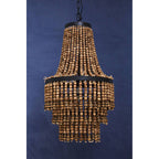 Wooden Beads Large Chandelier