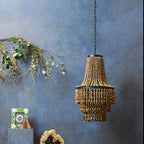 Wooden Beads Large Chandelier