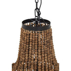 Wooden Beads Large Chandelier