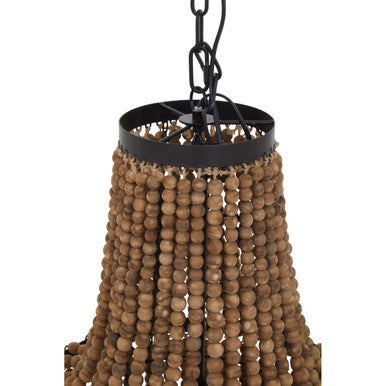 Wooden Beads Large Chandelier