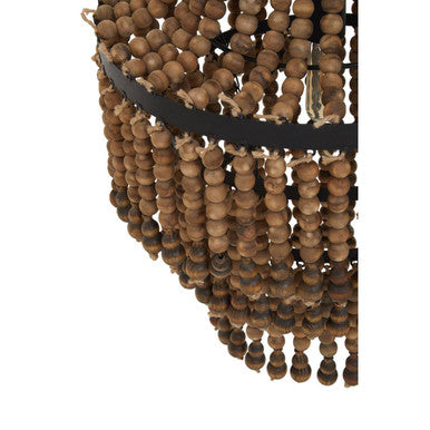 Wooden Beads Large Chandelier
