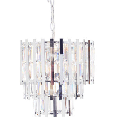Eight Bulb Chrome Chandelier
