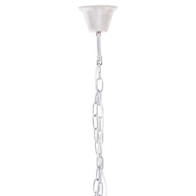Eight Bulb Chrome Chandelier