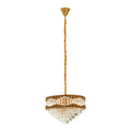 Four Bulb Antique Gold Chandelier