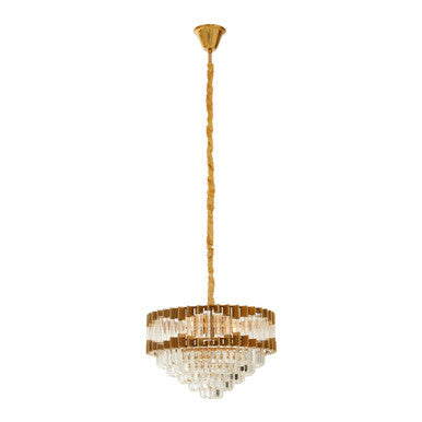 Four Bulb Antique Gold Chandelier