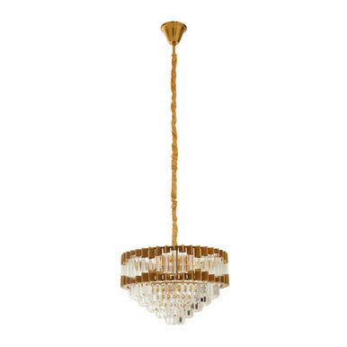 Four Bulb Antique Gold Chandelier