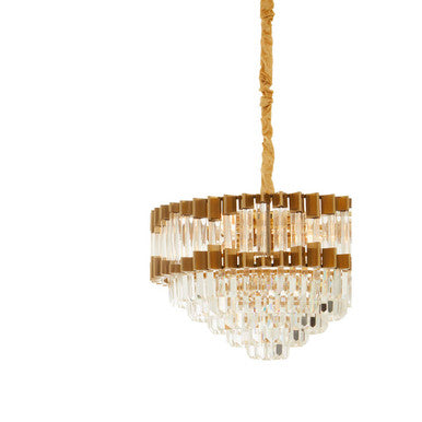 Four Bulb Antique Gold Chandelier