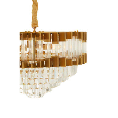 Four Bulb Antique Gold Chandelier