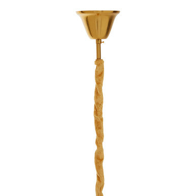 Four Bulb Antique Gold Chandelier