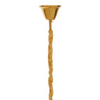 Four Bulb Antique Gold Chandelier