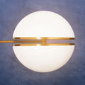 Brushed Brass Finish Ball Wall Light