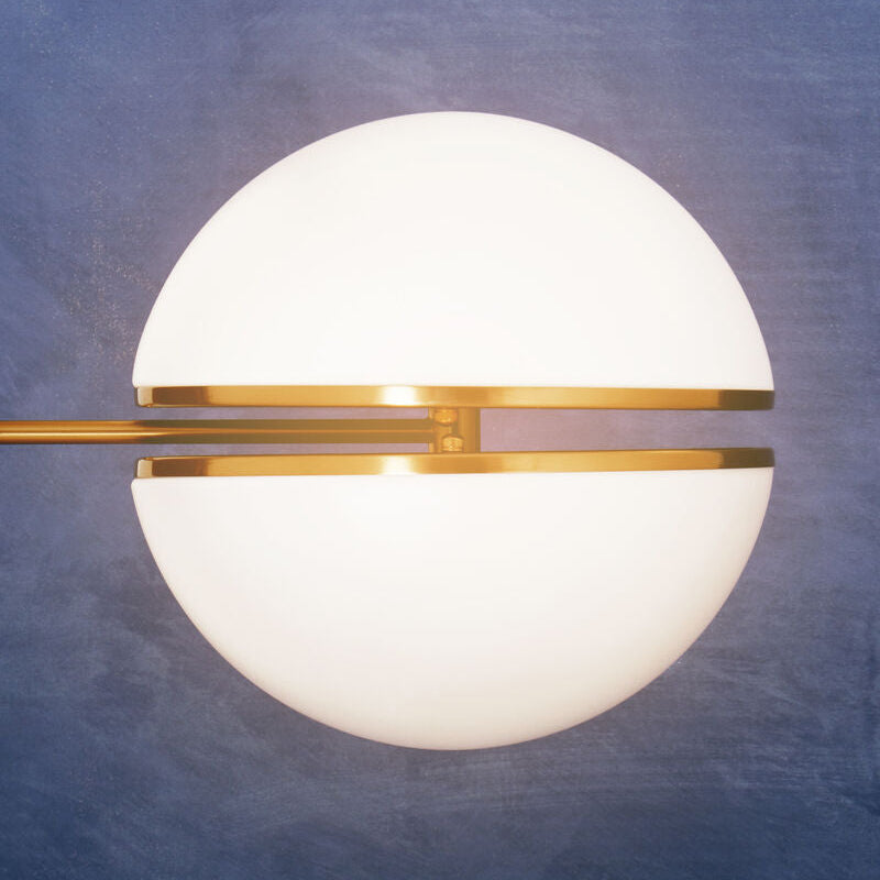 Brushed Brass Finish Ball Wall Light